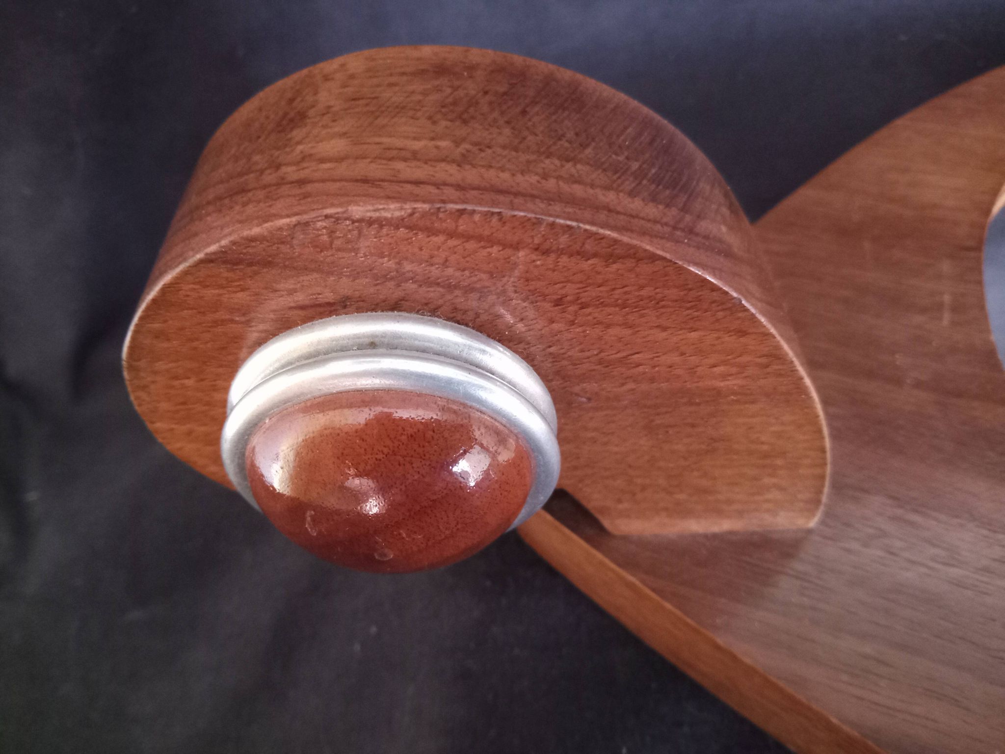 Mirrored Art Deco style wooden serving tray, year 1930