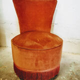 Pink fringed velvet heater
