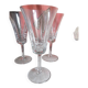 6 crystal champagne flutes