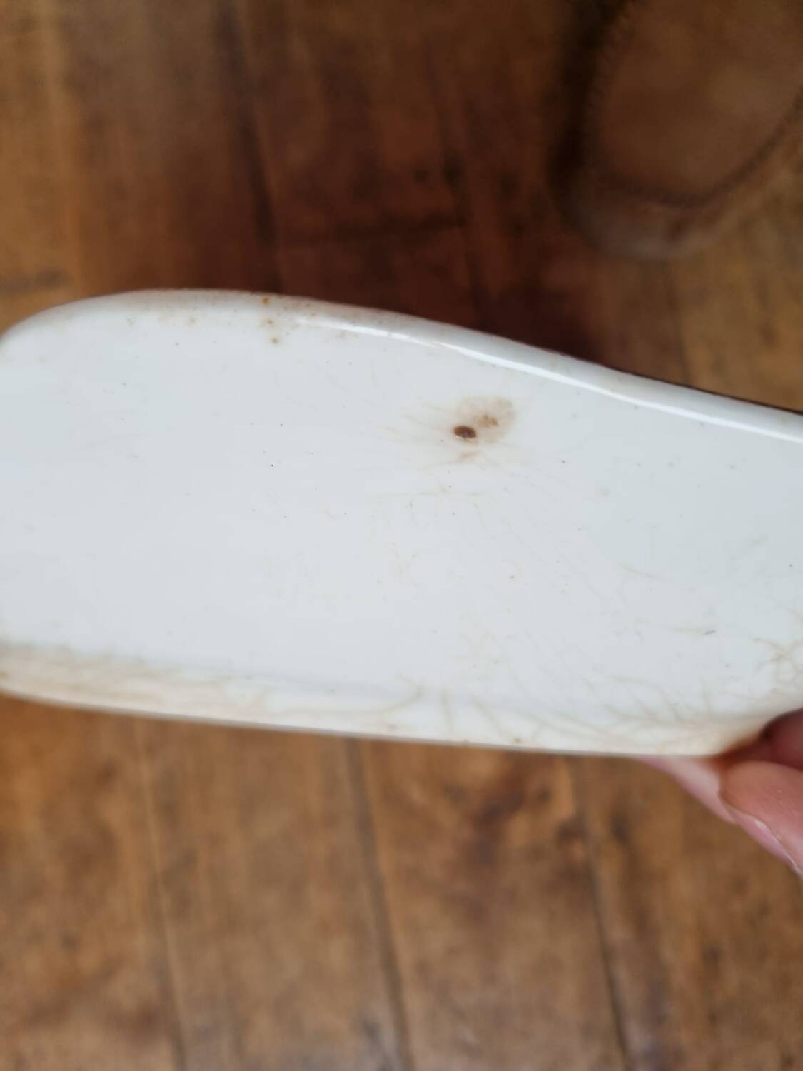 Late 19th century floral porcelain tray