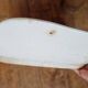 Late 19th century floral porcelain tray