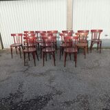 Bistro lot 9 tables and 16 chairs mahieu Jule bry