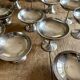 Set of 16 vintage stainless steel dessert cups