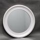 1970s Italian Round Aluminium Mirror