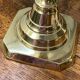 Pair of solid brass candlesticks, Georgian style
