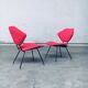 Set of Mid-Century Modern Low Side Chairs, Italy, 1950s