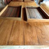 Solid oak farmhouse table, 270x120 cm, with 4 drawers