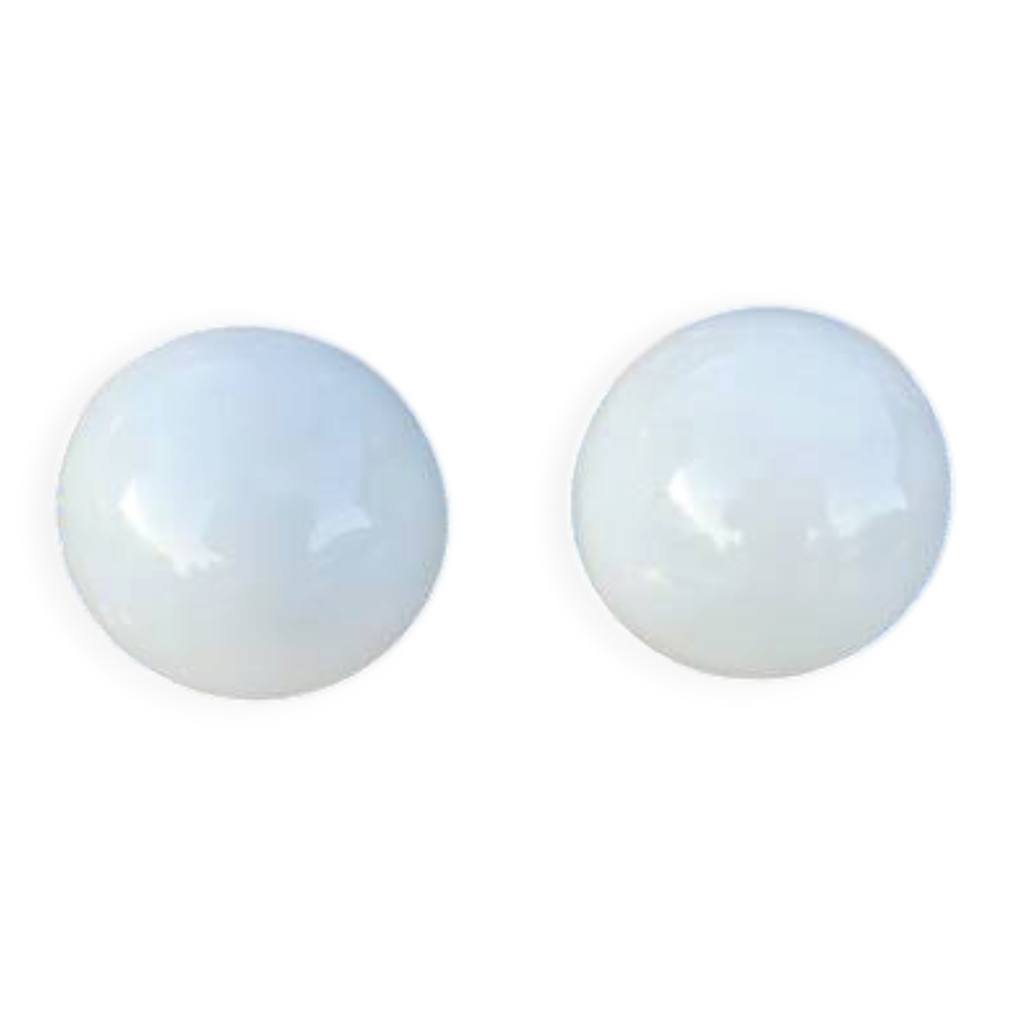 Pair of globe opaline glass tulips from the 1960s.