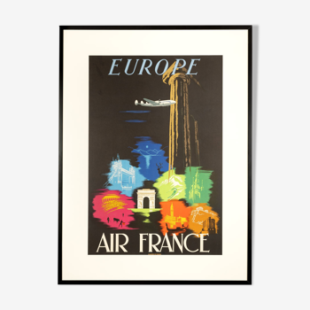 Europe, air france 87 cm x 115 cm