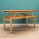 Beech table, Polish design, 1980s, manufacturer: OFM
