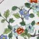 6 porcelain plates from Paris for Tiffany & Co, bird and peonies.