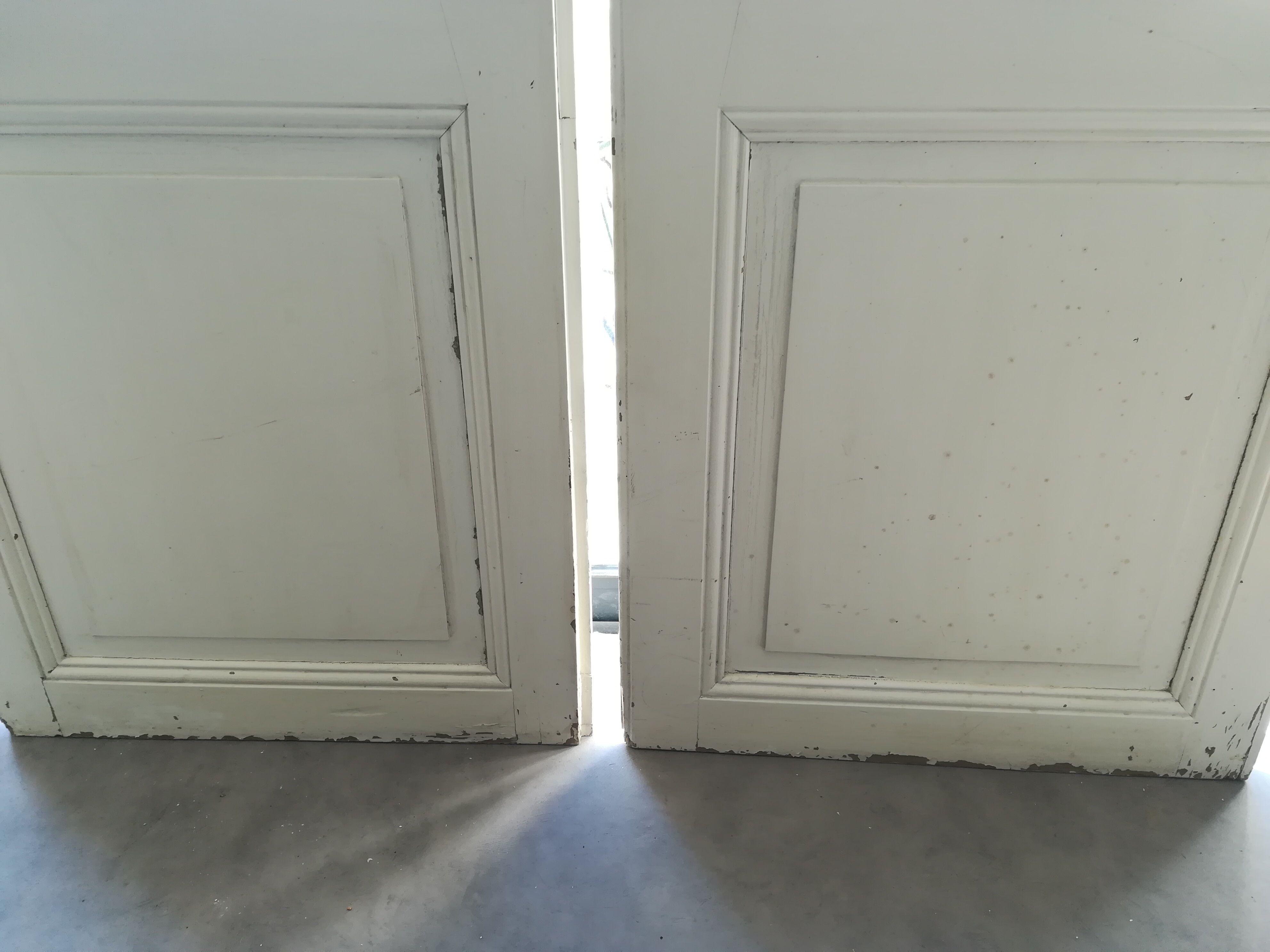 Pair of old glazed doors