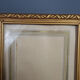 Old frame Art Deco gilded stucco wood 22.5x17.5 cm, foliage 14.9x19.9 cm SB