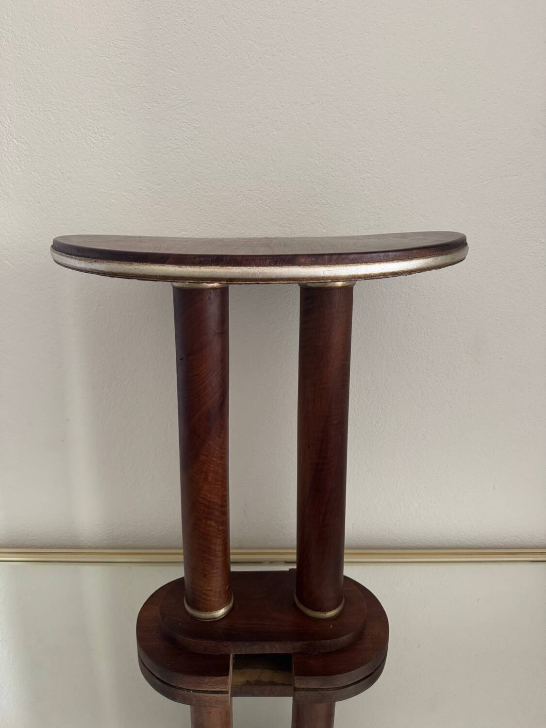 Art Deco wooden pedestal table