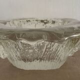 Cendrier, vide-poche Blenko en verre moderniste design brutaliste, 1960