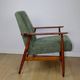 Armchair 'Lis', 1970s olive green design by Henryk Lis - 2 pieces available