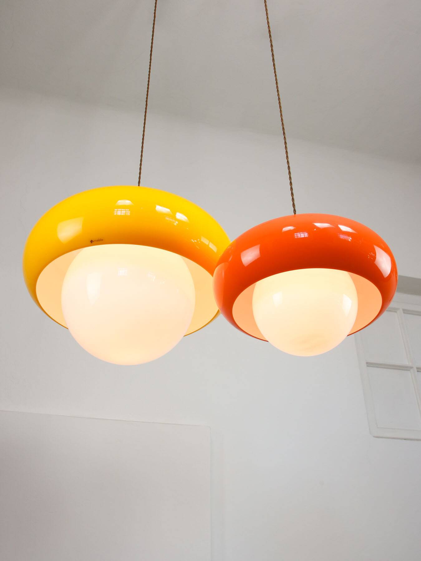 Space Age Model Best Pendants from Guzzini, 1970s, set of 2