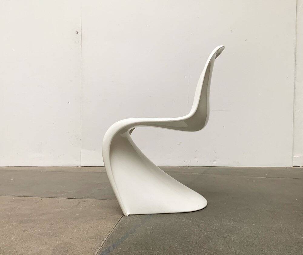 Panton side chairs from the mid-century by Verner Panton for Herman Miller, 1960s.