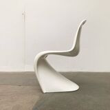 Panton side chairs from the mid-century by Verner Panton for Herman Miller, 1960s.