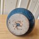 Jean-Marie MAURE - Puisaye stoneware. Flamed stoneware vase with blue decoration.