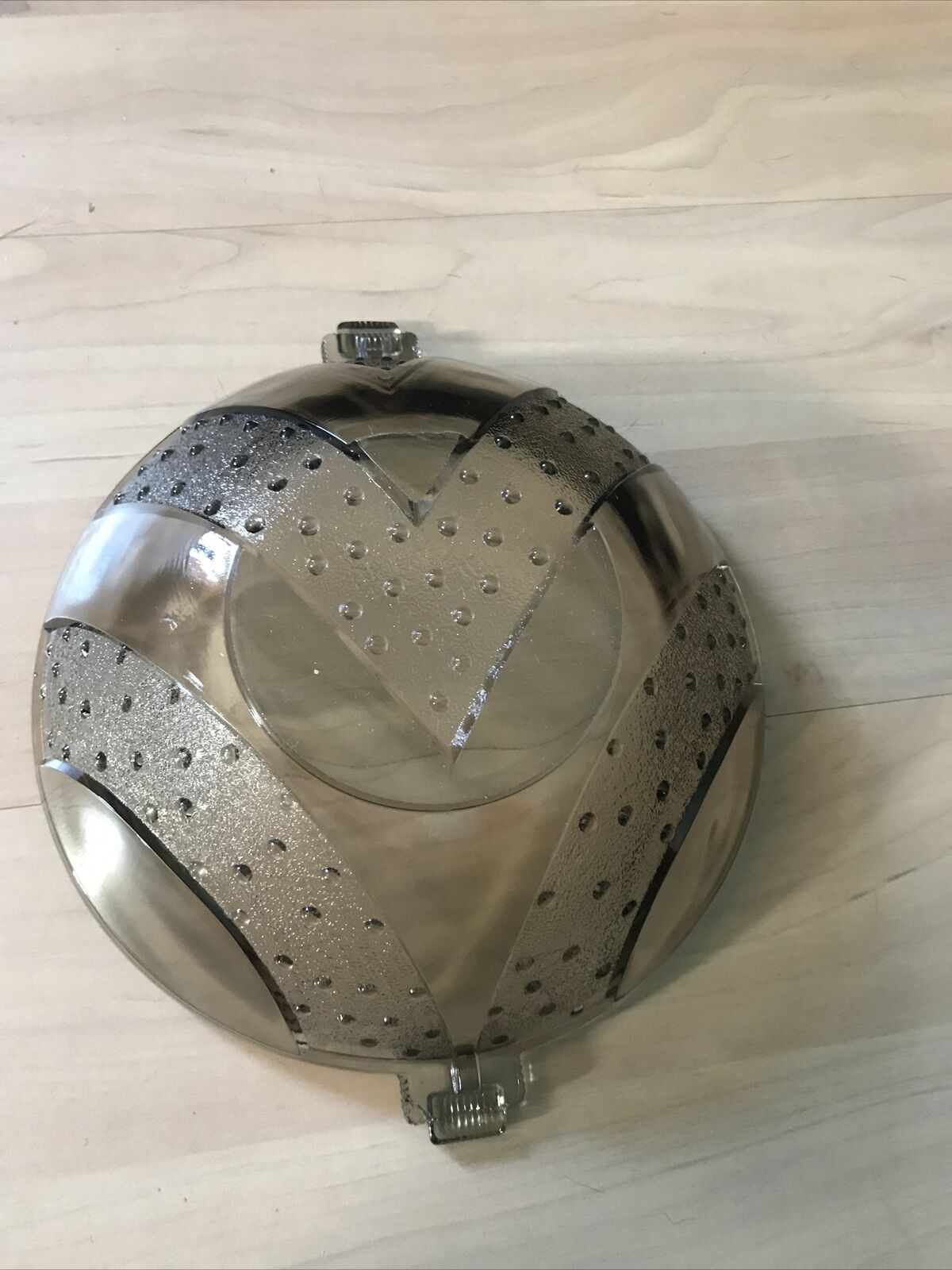 Art deco black coloured glass dessert service