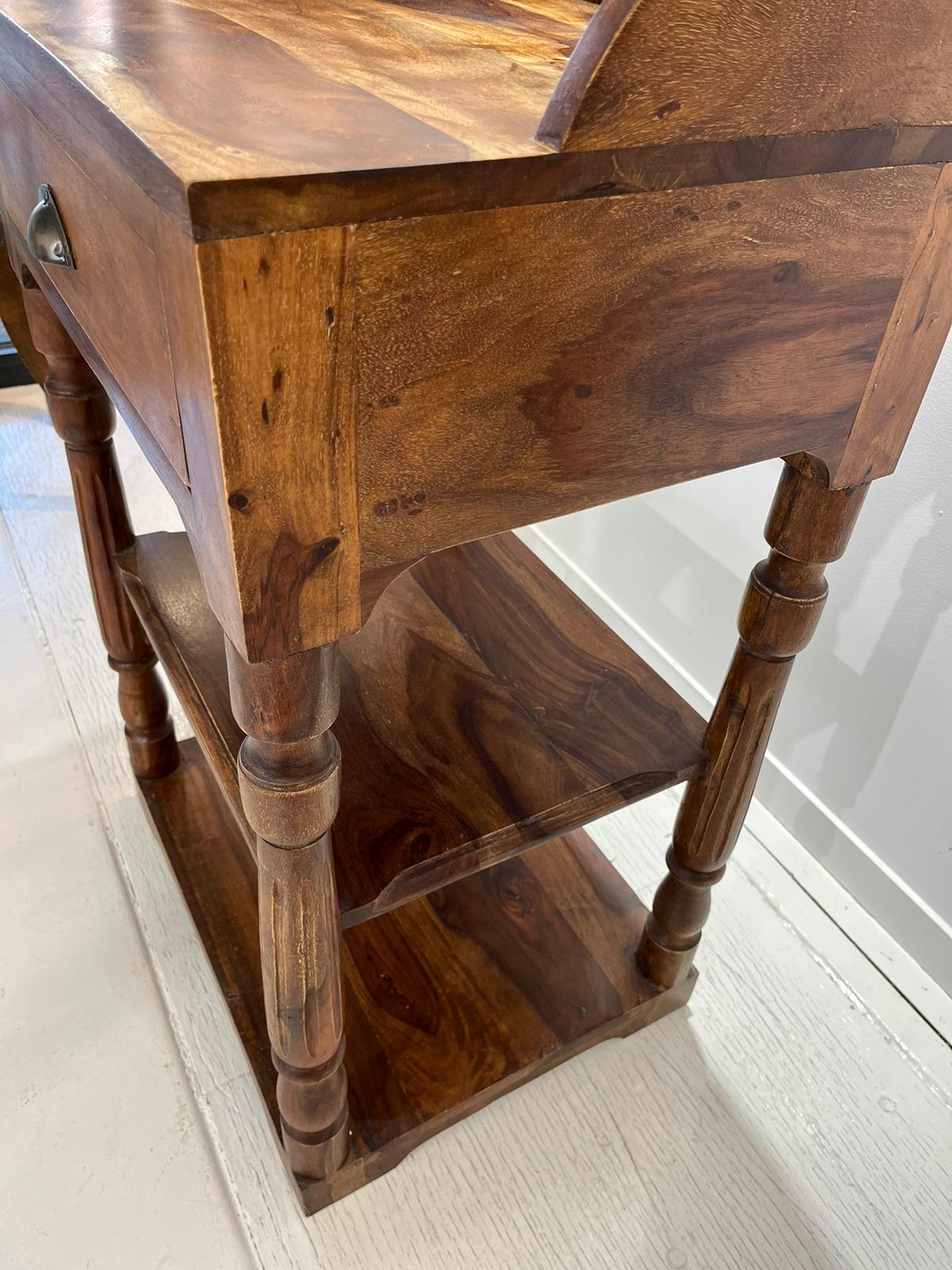 Solid rosewood console