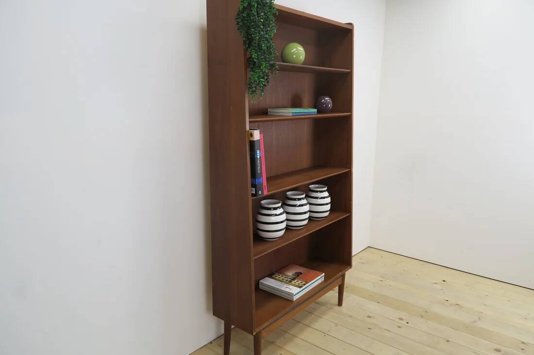 Teak Mid-Century Bookcase – Johannes Sorth (Denmark, 1960s)
