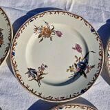 Clairefontaine earthenware plate and fruit bowl set, Saxe model