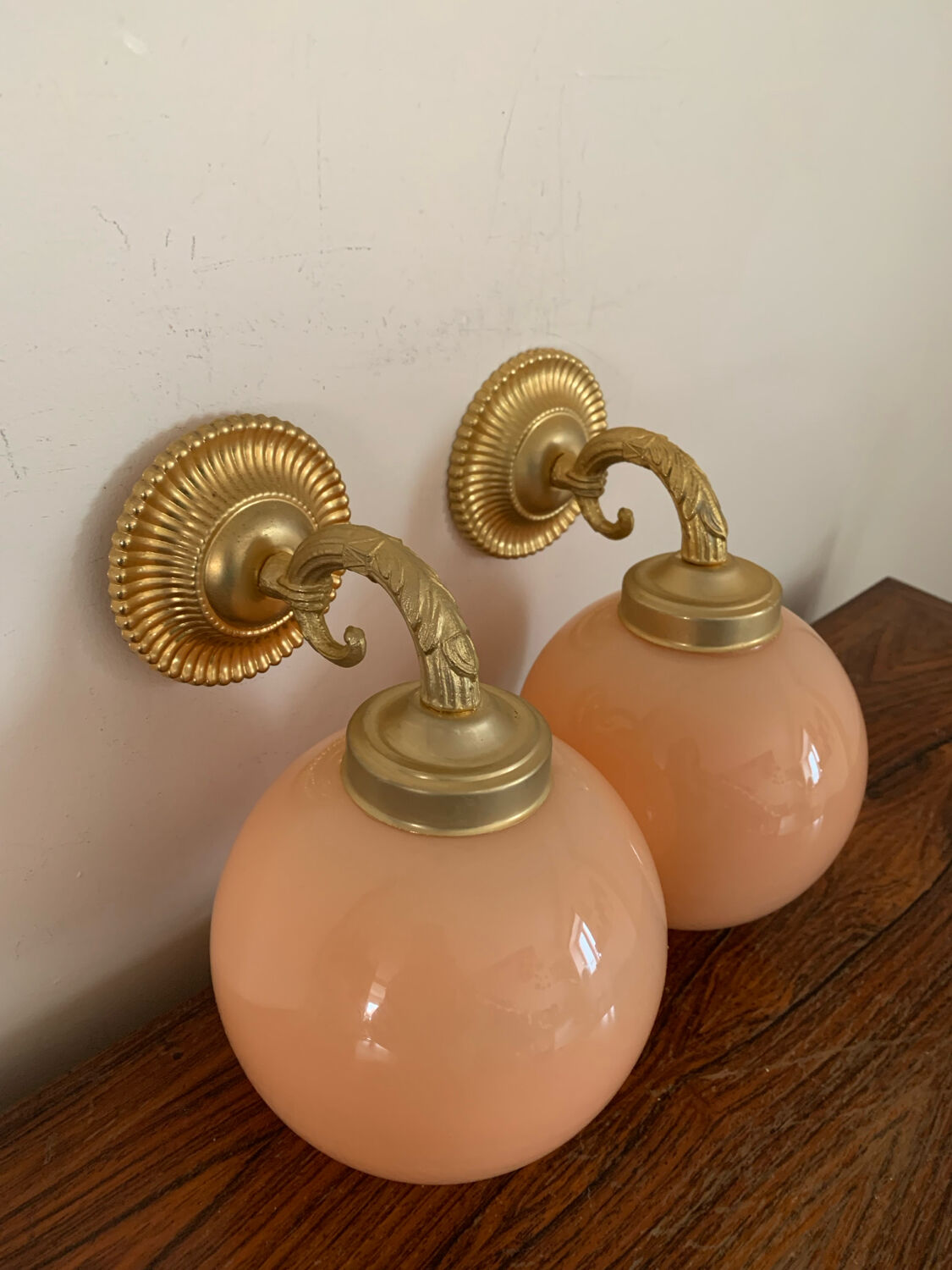 Pair of vintage wall sconces