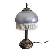 Lampe pampilles nylon ancienne