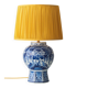 Large Royal Delft ceramic table lamp hand-painted for the 300th anniversary, 1953.
