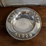 Art Deco silver plated footed bowl by Romepla 1930 floral decoration