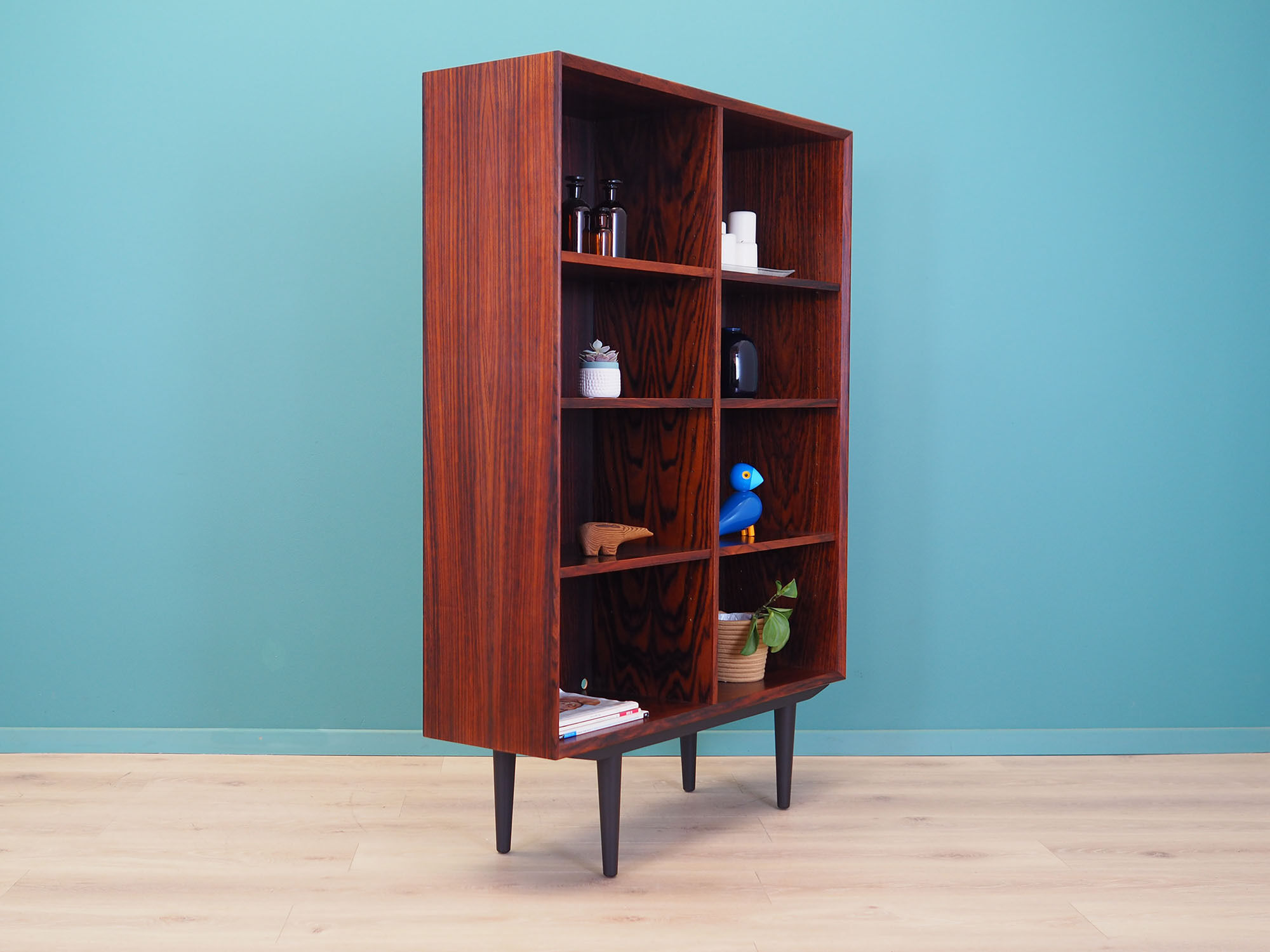 Rosewood bookcase, Danish design, 1960s, manufactured by Brouer Møbelfabrik
