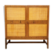 Midcentury design rattan cabinet ‘Bohemian chique’