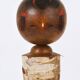 Decorative Kokeshi doll sculpture from northern Japan, hand-painted.