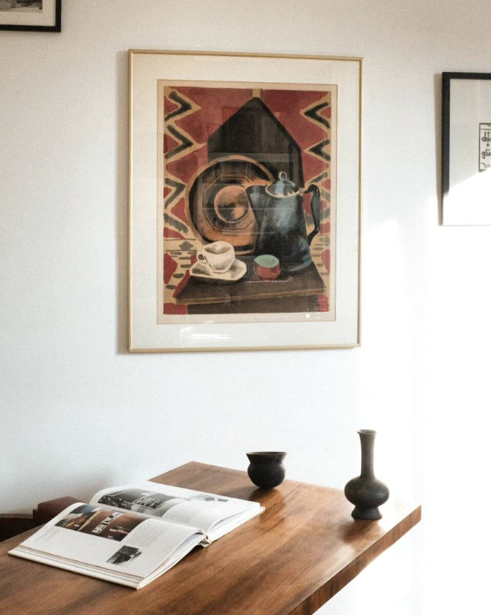 Nature morte, lithographie par Man Ray