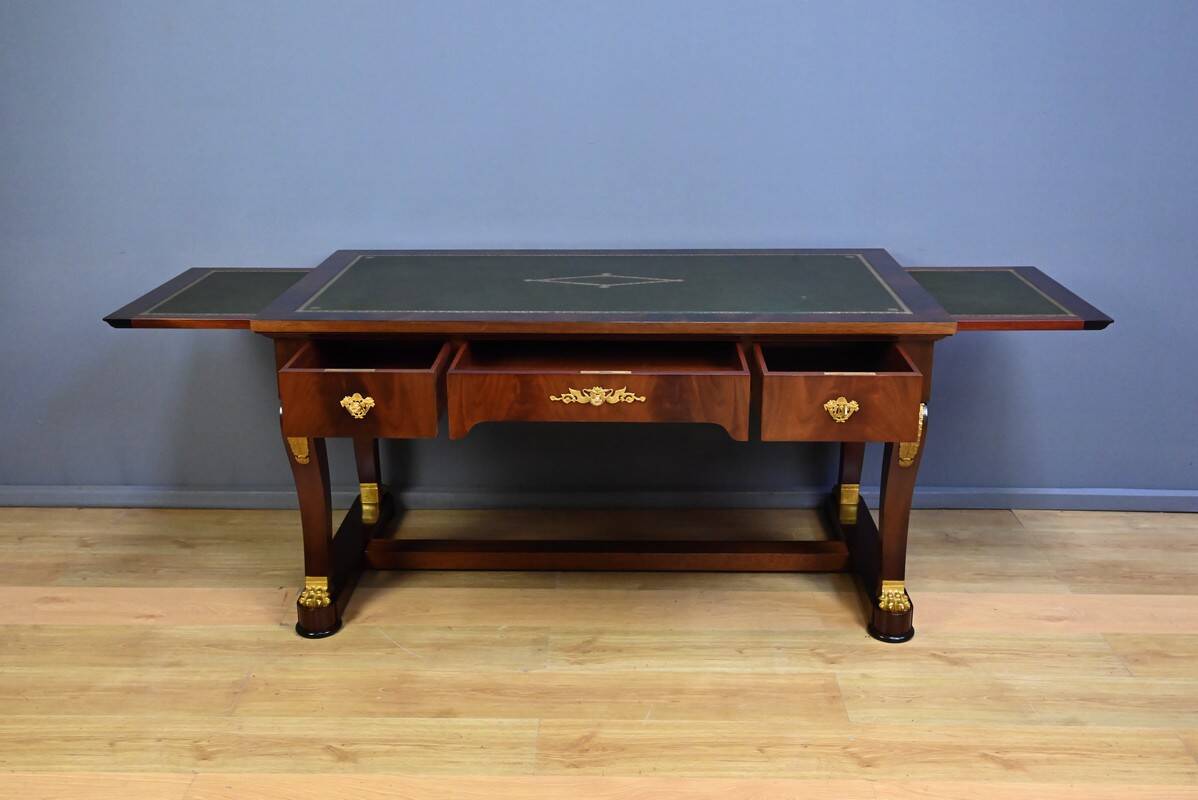Mahogany desk, Egyptomania style – 20th century
