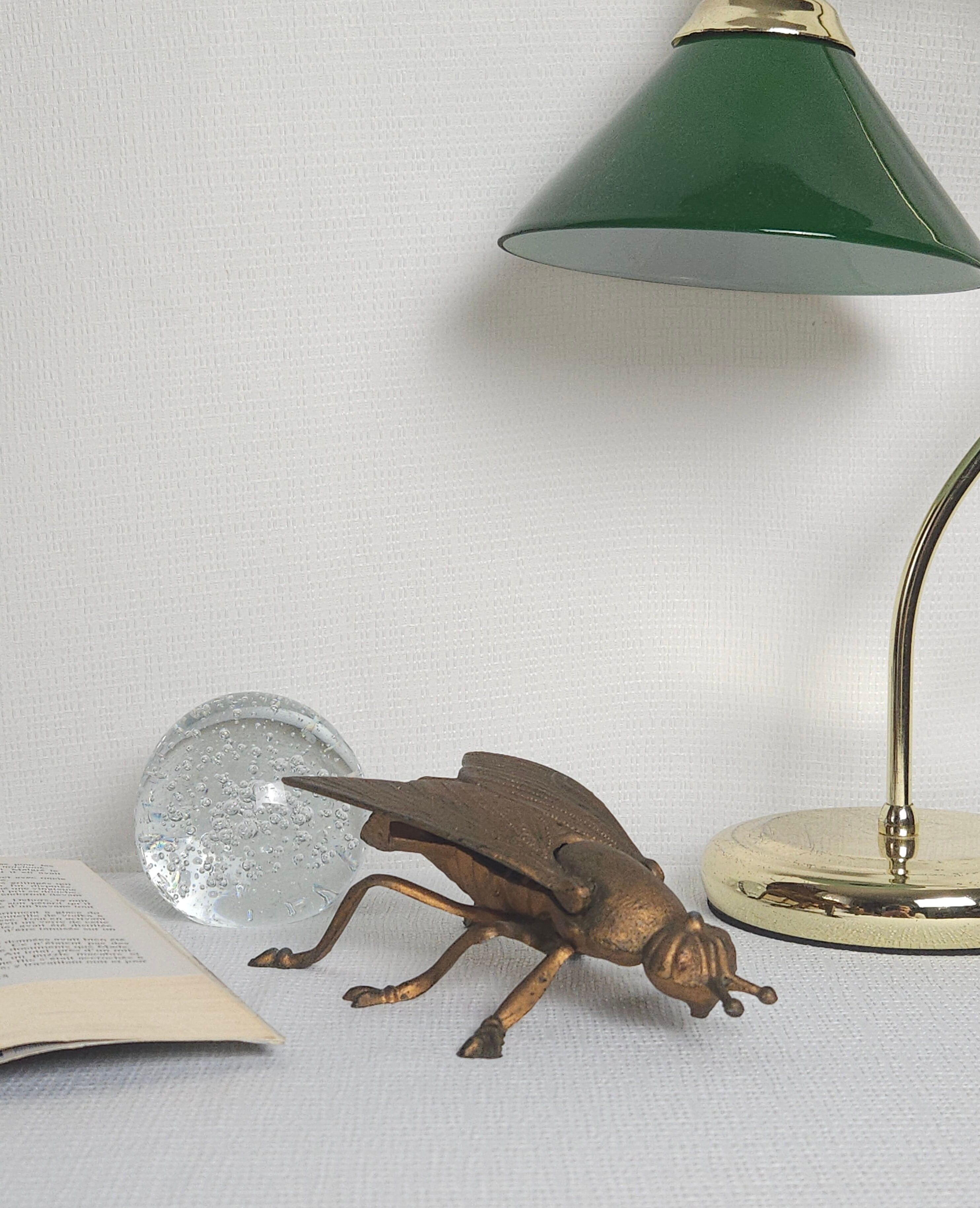 Vintage brass bee ashtray
