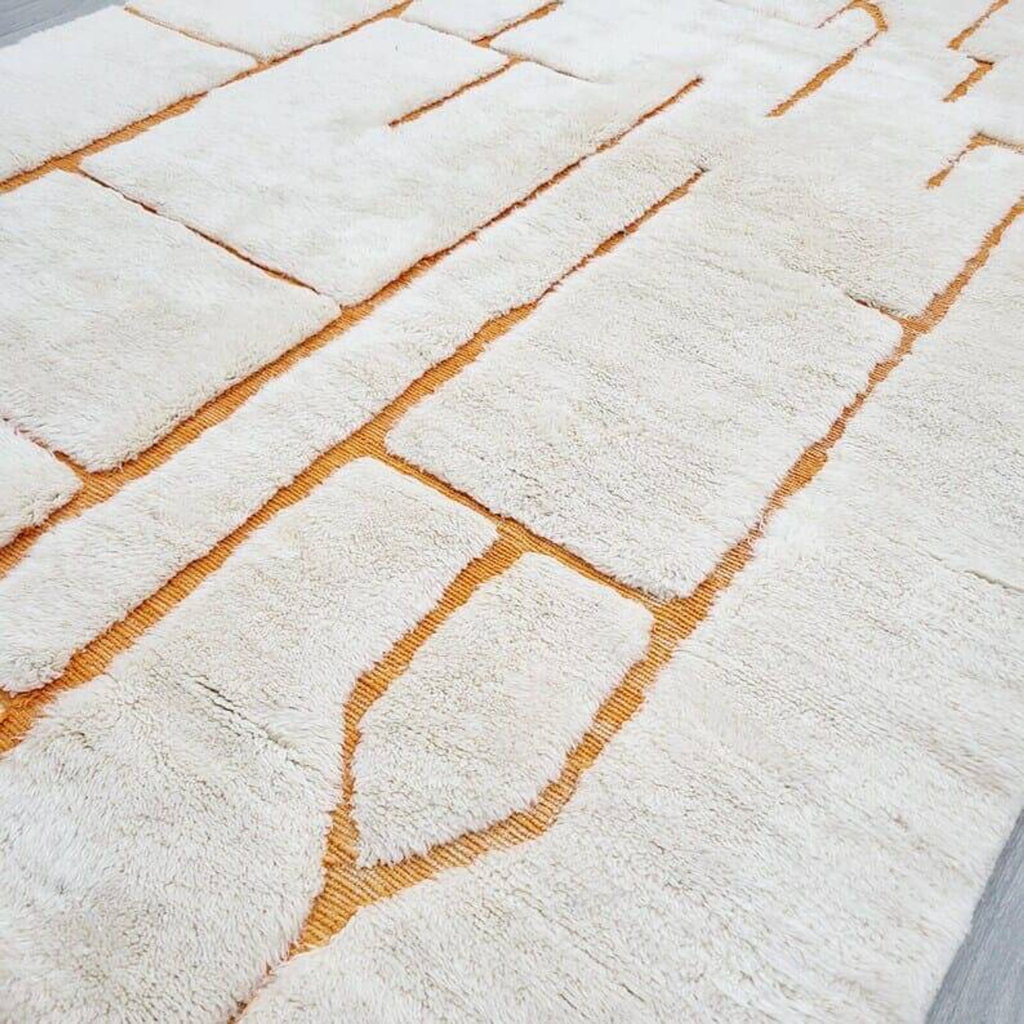 Tapis marocain fait main artisanale traditionnelle 2/3 m