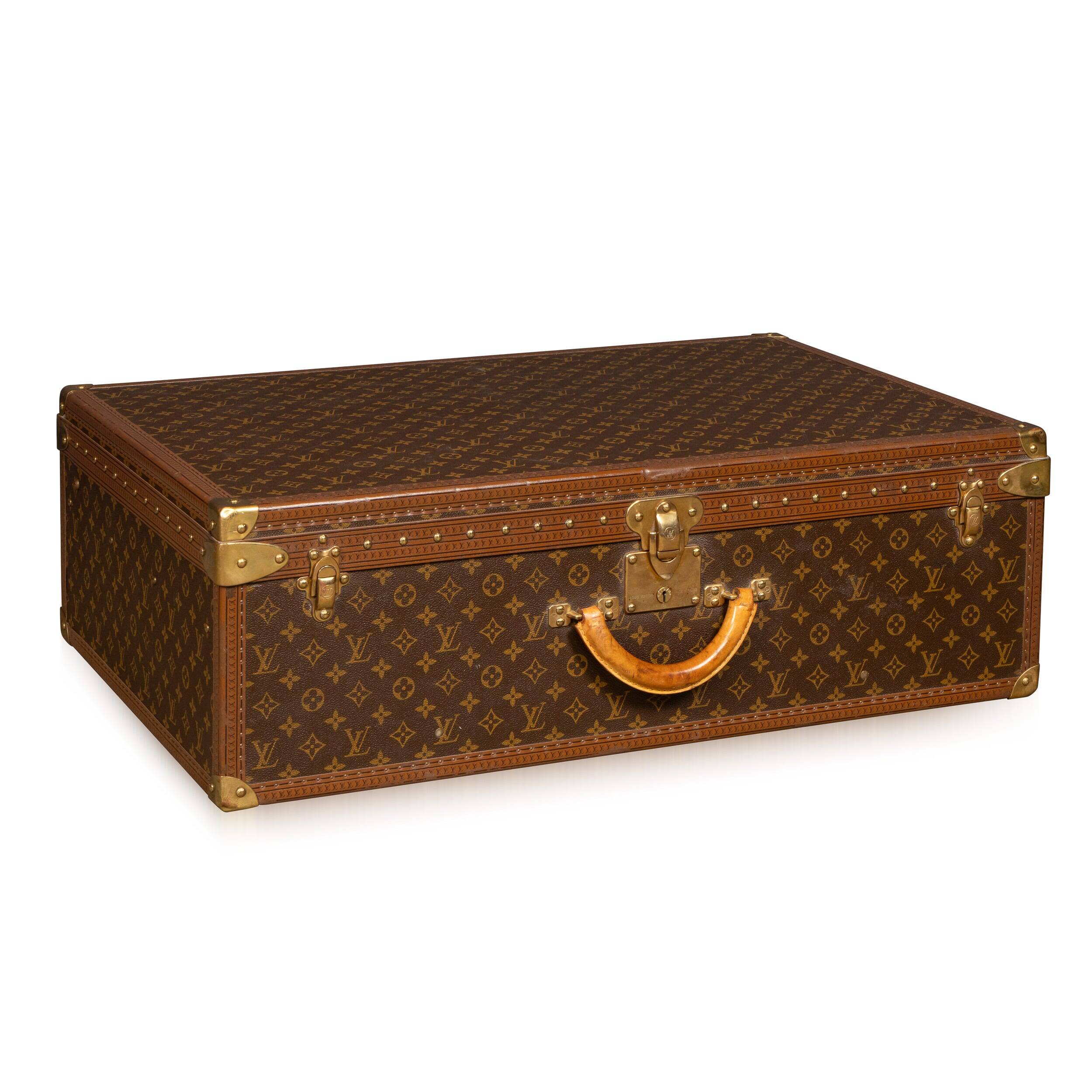 Vintage 20thC Louis Vuitton Suitcase In Monogram Canvas, France
