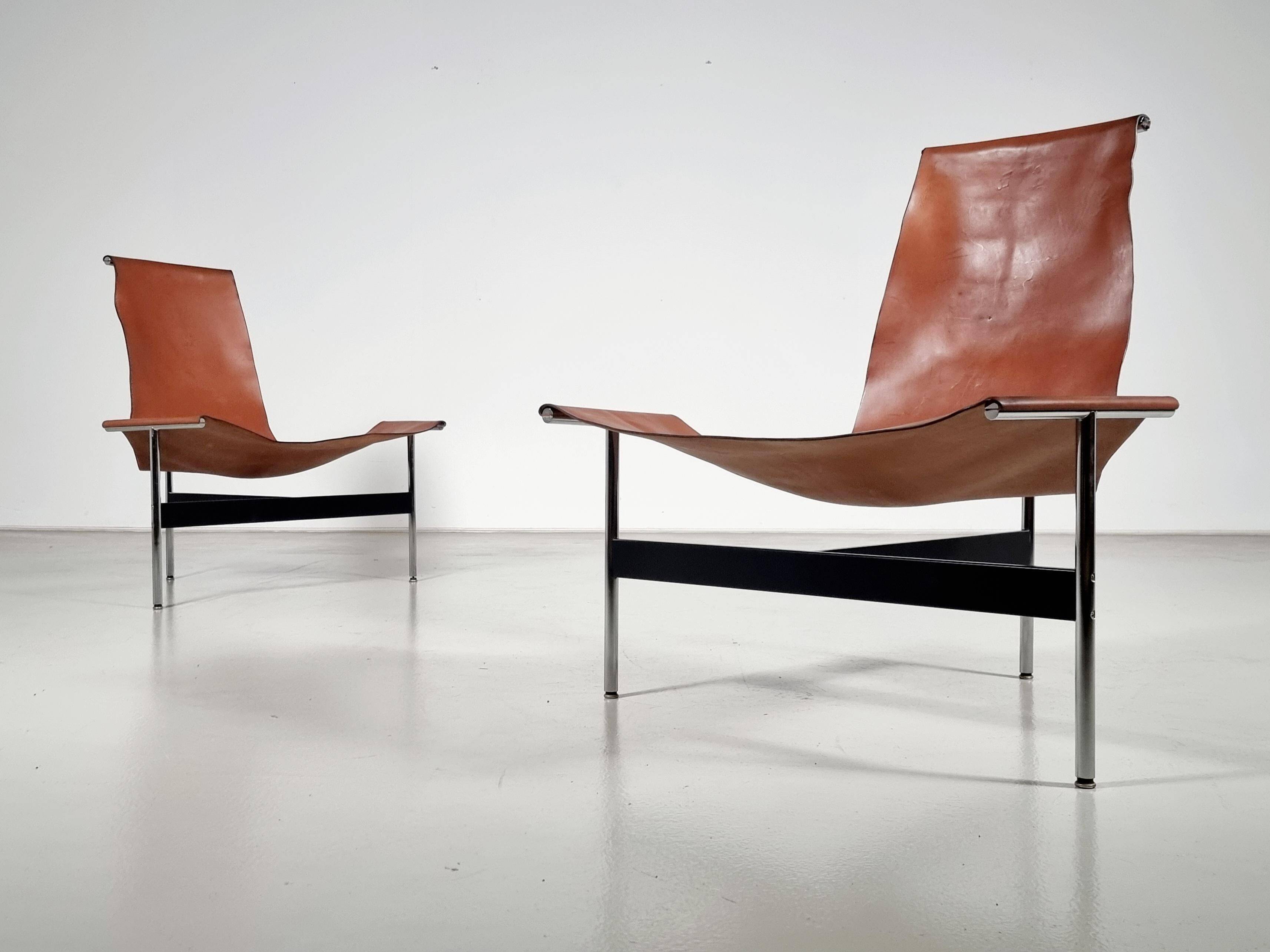 'T3LC' armchairs by Katavolos, Littell and Kelley for Laverne International, 1950s.