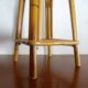 Vintage rattan stool 60's 70's