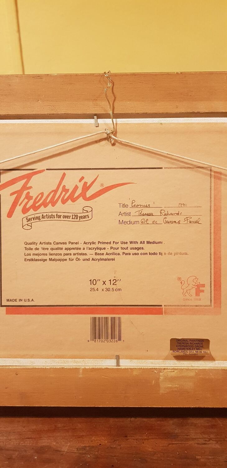 Oil on canvas signed thérésa richards (united states).