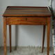 Old schoolboy walnut desk