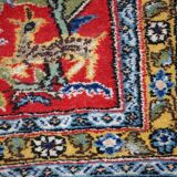 Tapis vintage fait main Tabriz persan 46cm x 54cm (1950s)