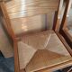 Regain - Paire de chaises en orme et assise en paille