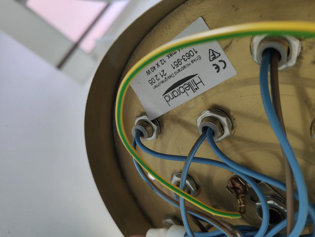 Vintage Hillebrand brass chandelier