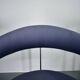 Anton Lorenz for Thonet "Ss33" Set of 4 chrome Armchairs in blue fabric , 1970s