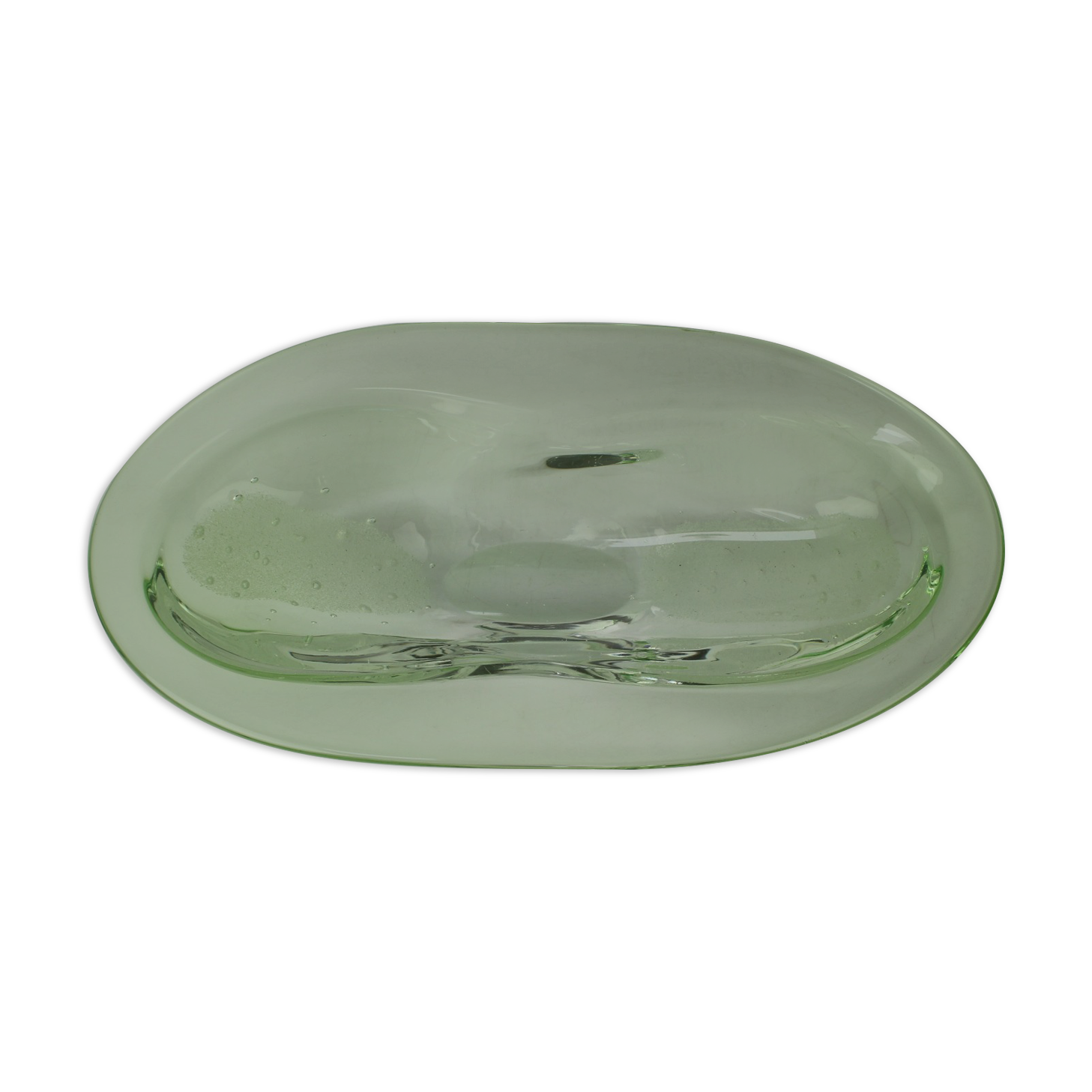 Mid-Century Art Glass Bowl by Zelezno Borske Sklo, 1960's