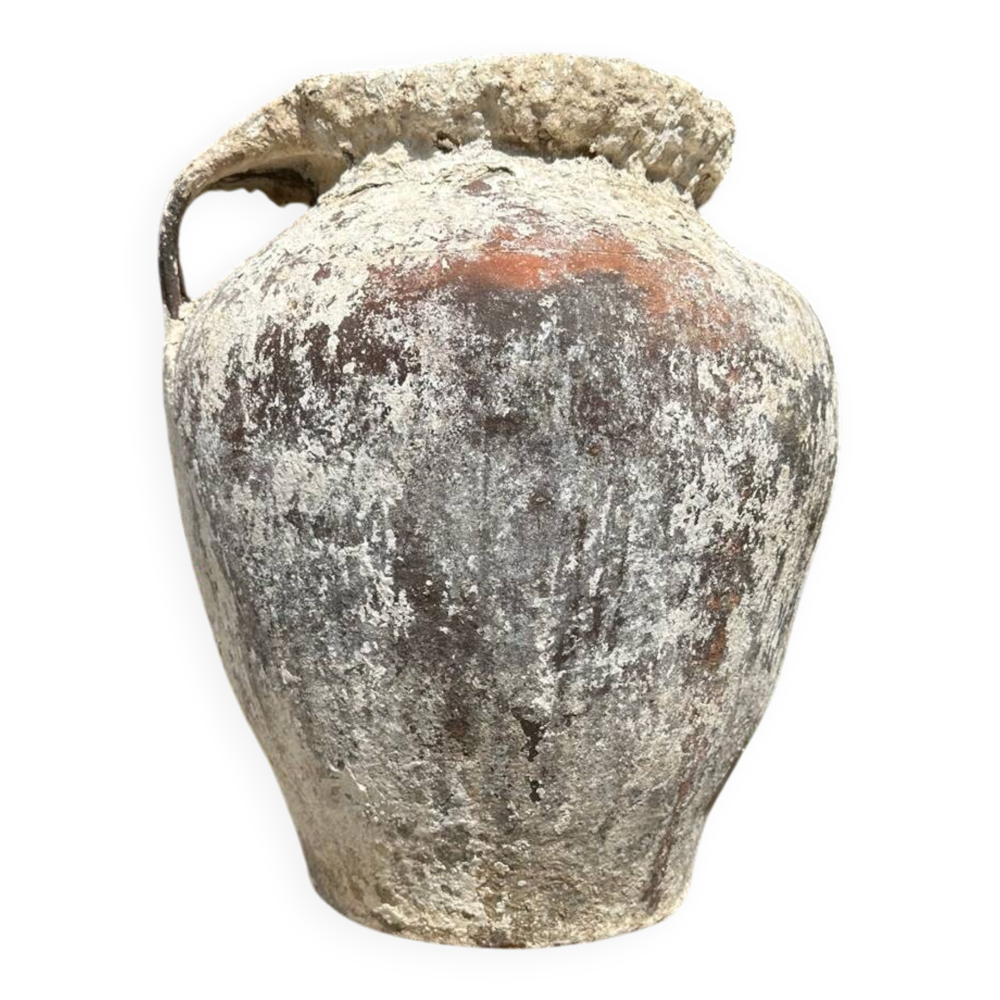 Terracotta pottery jar